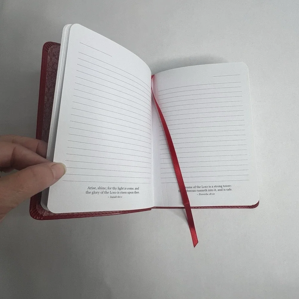Red Faux Leather Jer 29:11 Blank Gift Journal I Know The Plans I Have For You